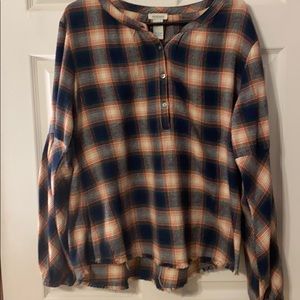 Sundance balloon sleeve flannel